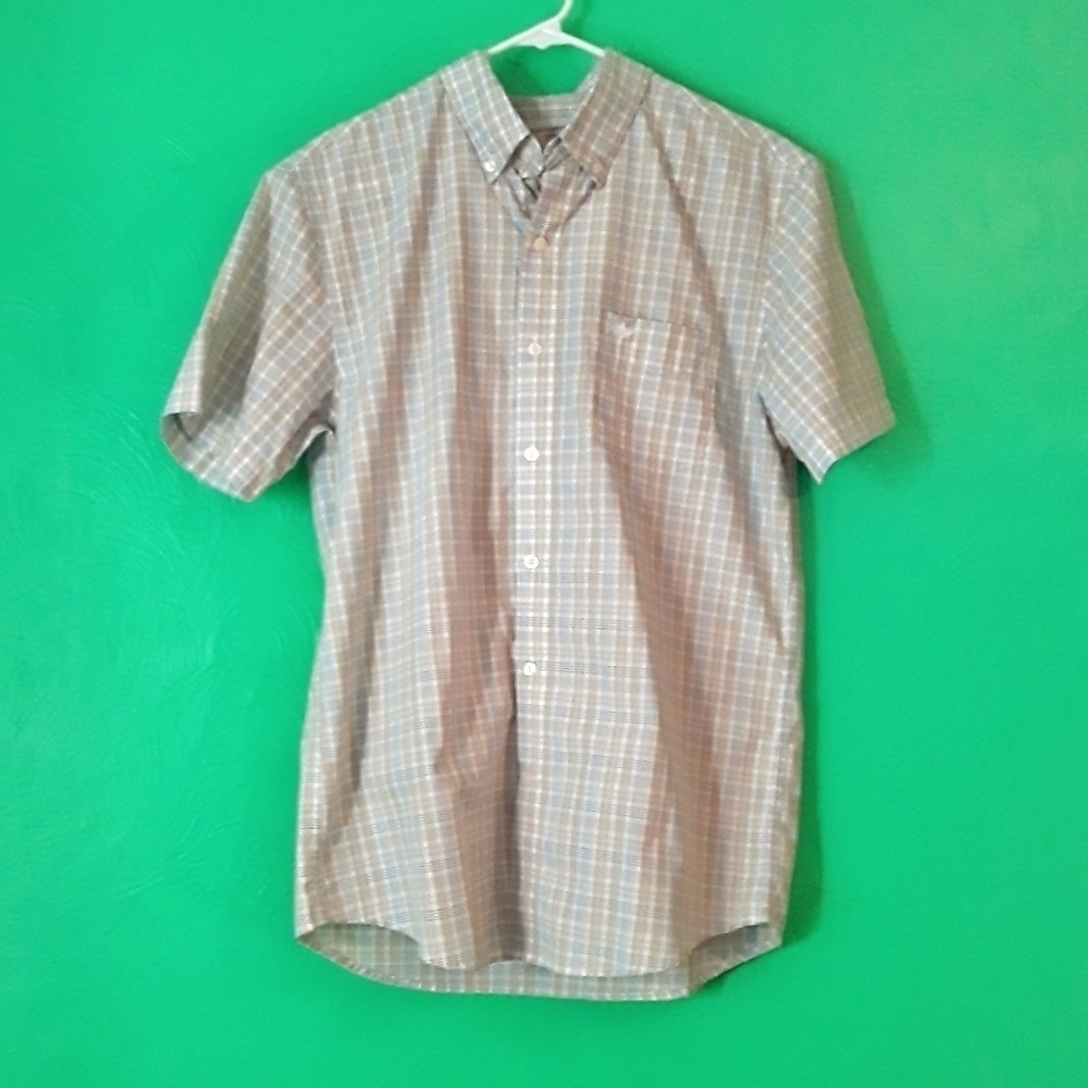 Dockers Beige & Light Blue Collar Shirt